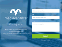 Tablet Screenshot of mediavariance.com